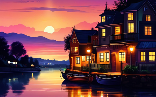 Which poems describe the beauty of one's hometown?