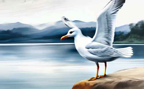 What kind of seagull fills in the adjective?