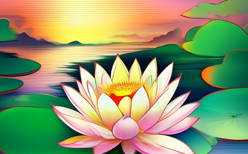 What poems describe lotus flowers?