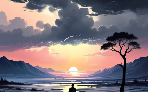 How to conduct an analysis of the characters' images in Thunderstorm?