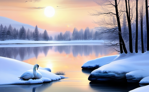 How would you describe the call of a swan?