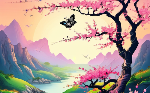 Which ancient poems describe butterflies?