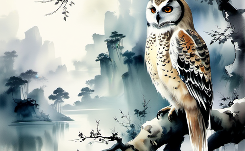 How should the owl's call be described?