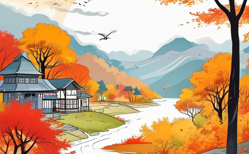 What are some four-character idioms about autumn?