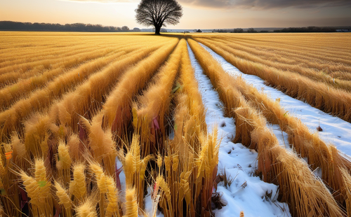 What idioms are used to describe snowfall?