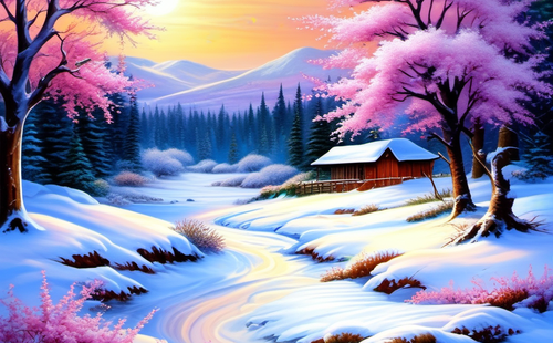 Which idioms are used to describe blooming flowers?