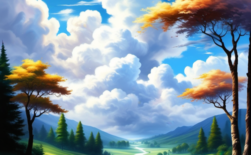 How to describe beautiful scenery with sentences?