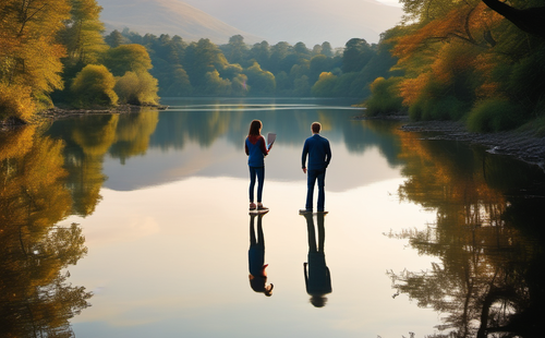 Could you share some examples of famous people who are content and happy with what they have?