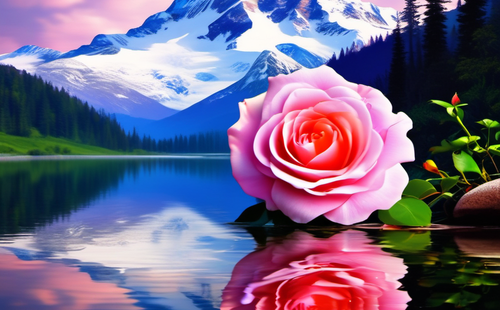 How to describe the appearance of a rose?