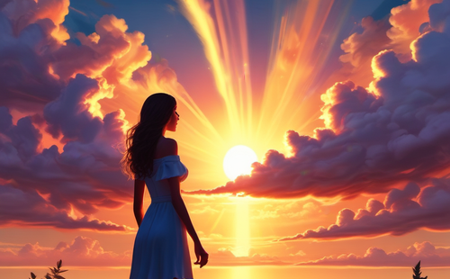 Which idioms are used to describe the beauty of a woman?