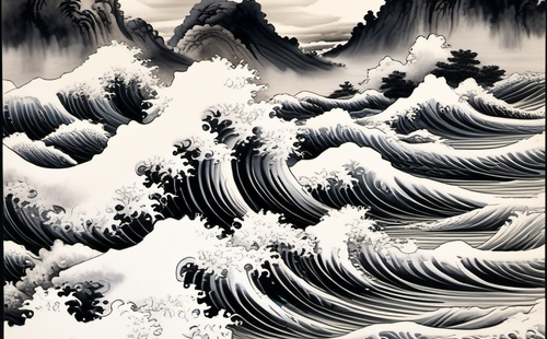 What kind of descriptive words can be used for waves?