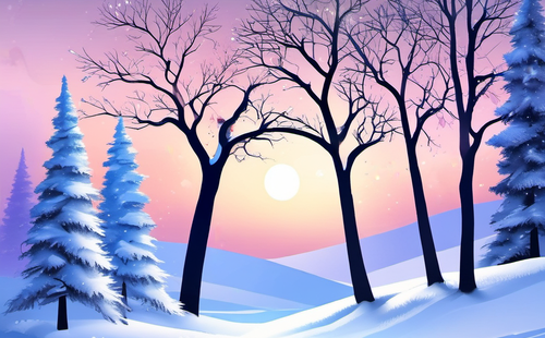 Can you recommend some poems that describe winter?