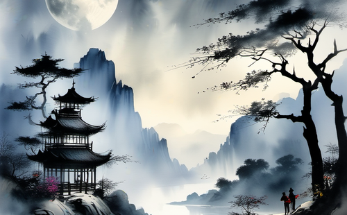 What are some poems describing the moon?